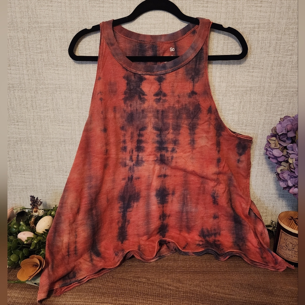 SO NWOT Acid Wash tank top